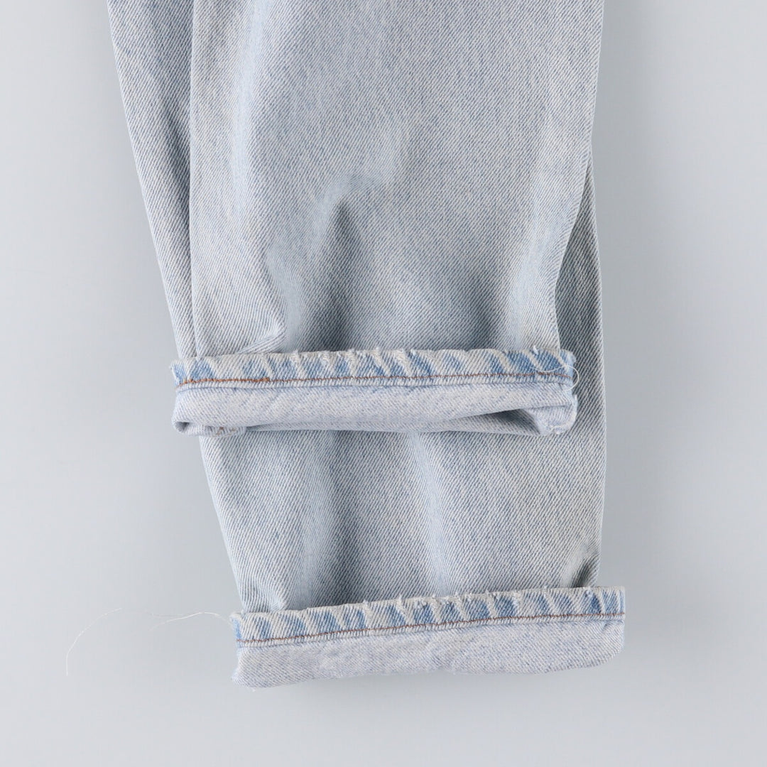 90'S Levi's 505 REGULAR FIT STRAIGHT LEG Orange Tab Tapered Denim Pants Men's W33 Vintage unclear Blue type light blue Vintage Second Hand