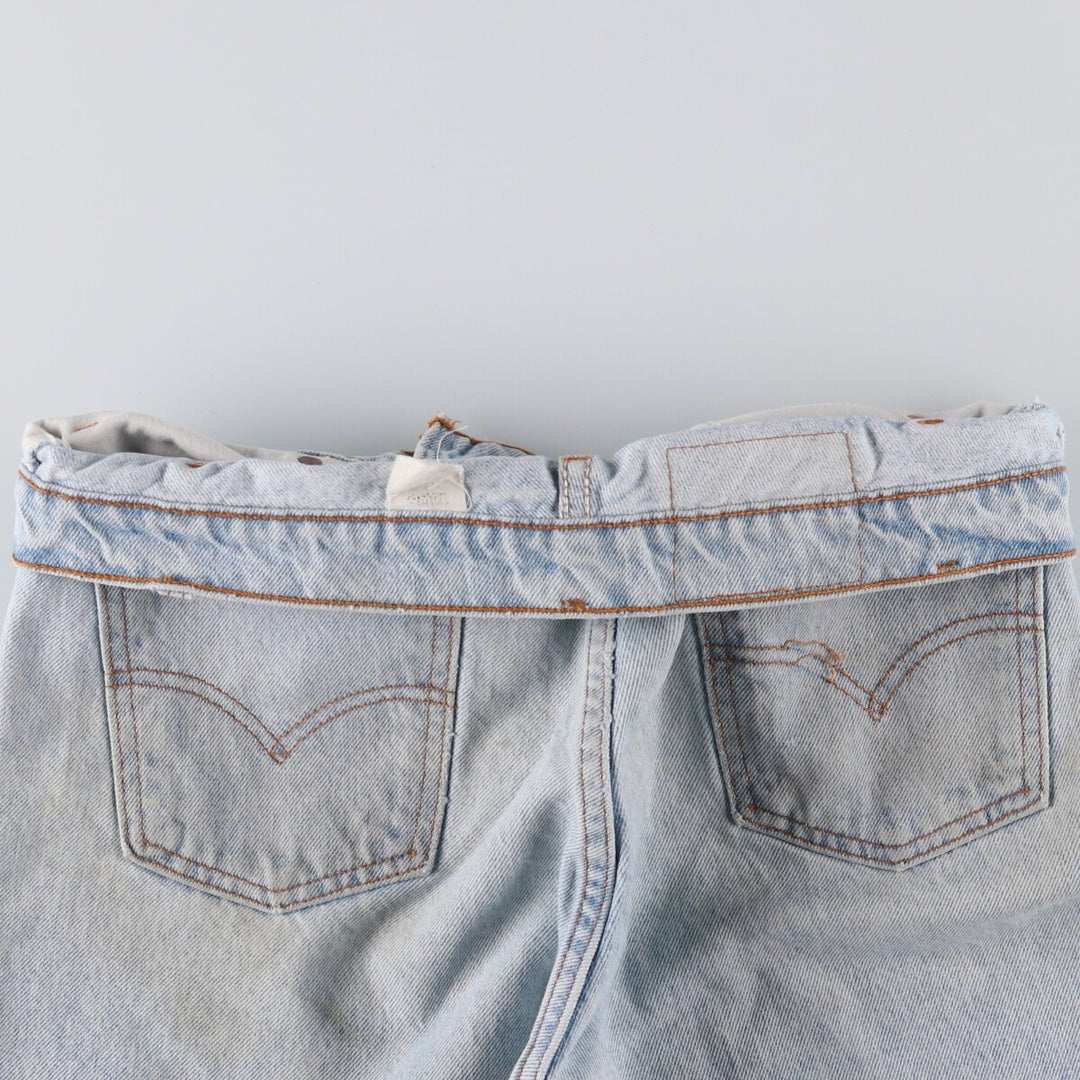 90'S Levi's 505 REGULAR FIT STRAIGHT LEG Orange Tab Tapered Denim Pants Men's W33 Vintage unclear Blue type light blue Vintage Second Hand