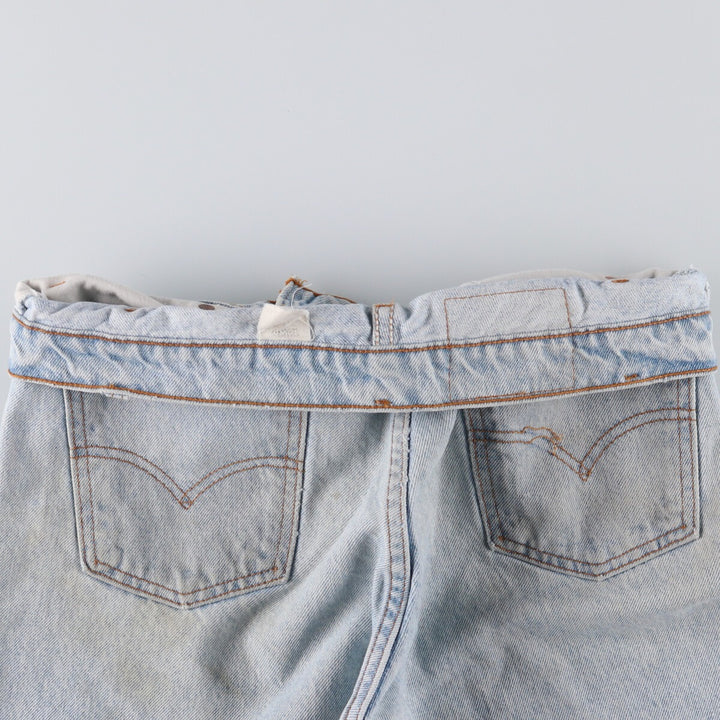 90'S Levi's 505 REGULAR FIT STRAIGHT LEG Orange Tab Tapered Denim Pants Men's W33 Vintage unclear Blue type light blue Vintage Second Hand