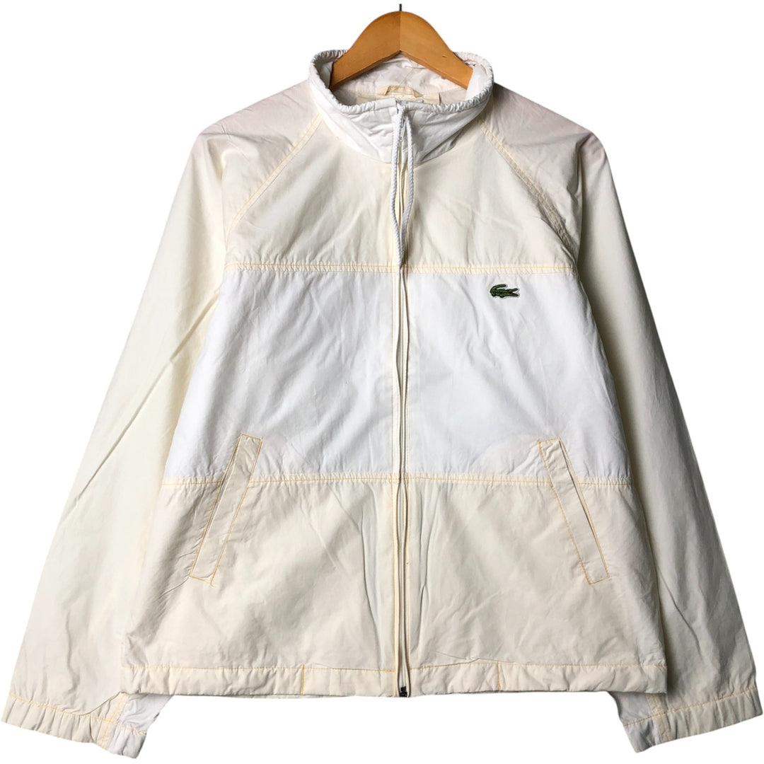 Vintage 1980'S Lacoste IZOD cotton jacket, size M, men's cotton ivory Vintage Second Hand
