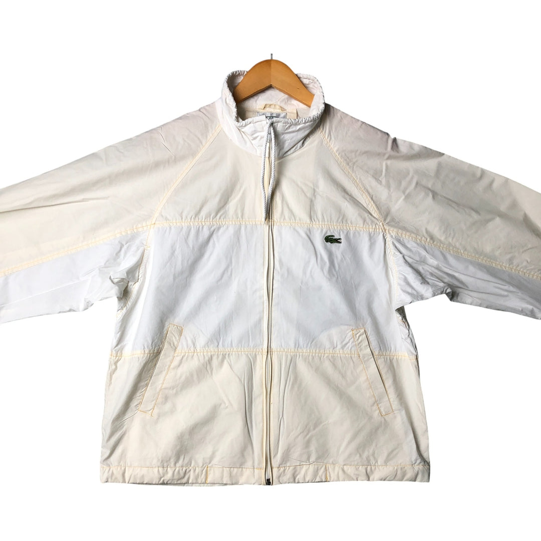 Vintage 1980'S Lacoste IZOD cotton jacket, size M, men's cotton ivory Vintage Second Hand