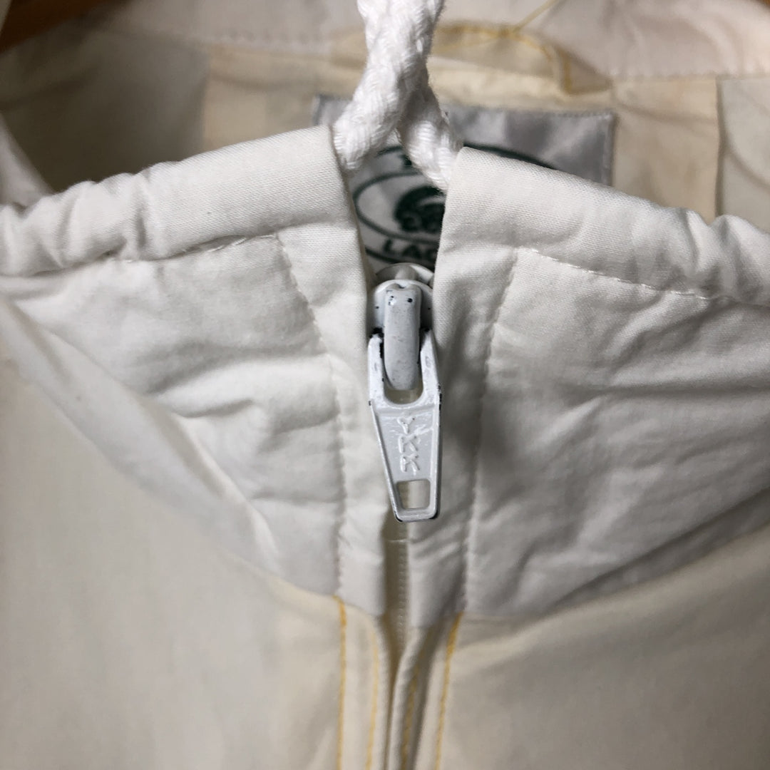 Vintage 1980'S Lacoste IZOD cotton jacket, size M, men's cotton ivory Vintage Second Hand