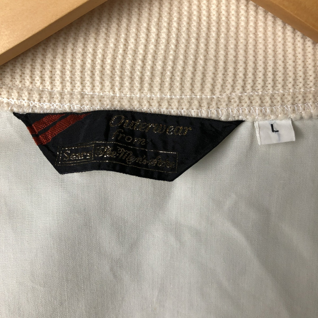 Vintage 1970'S Sears Derby Jacket with Cup Shoulder Strap, Men's Size L unclear ivory Vintage Second Hand