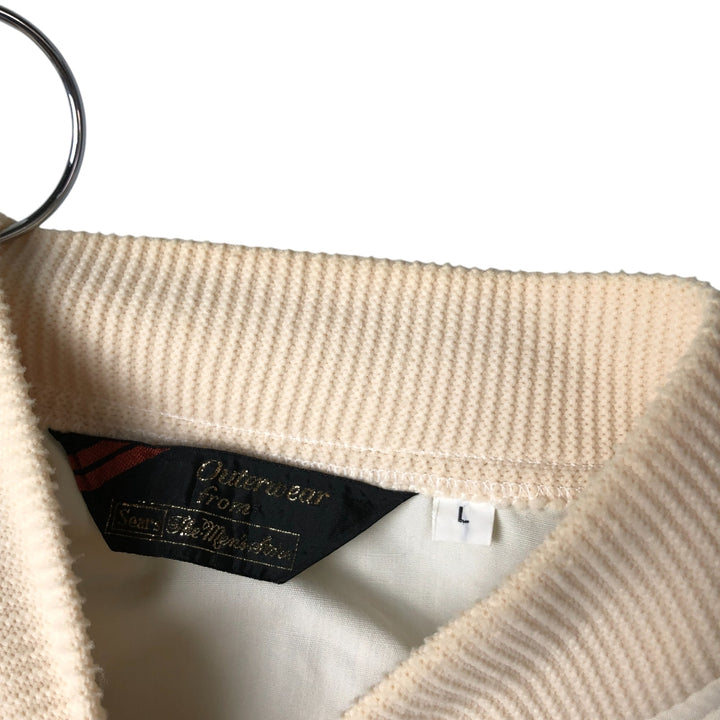 Vintage 1970'S Sears Derby Jacket with Cup Shoulder Strap, Men's Size L unclear ivory Vintage Second Hand