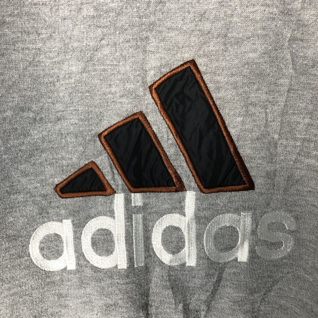 Vintage 90'S adidas reversible padded puffer jacket with back logo, size XL, men's Nylon black type Vintage Second Hand