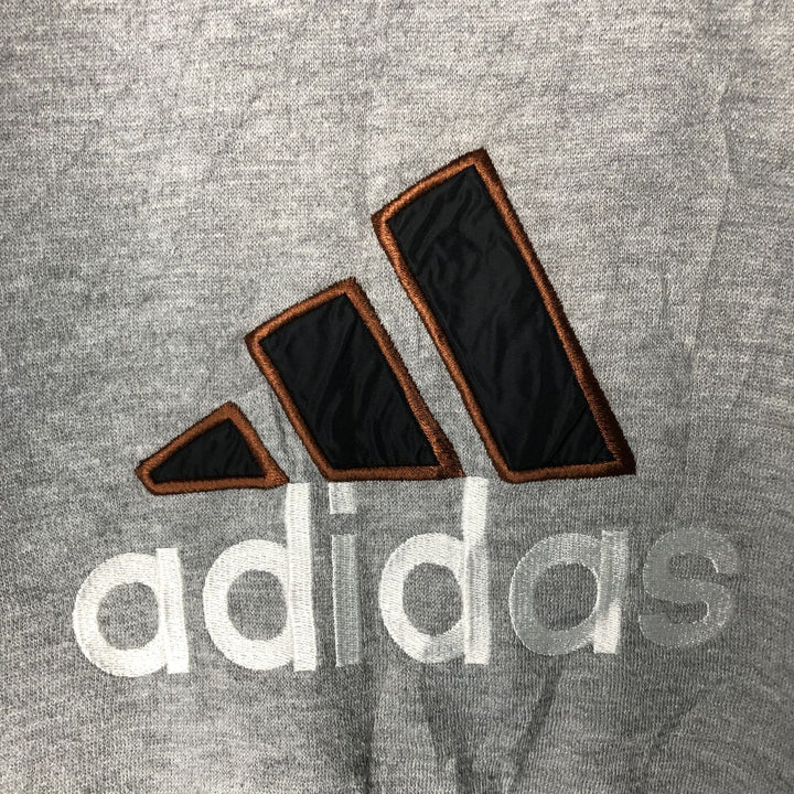 Vintage 90'S adidas reversible padded puffer jacket with back logo, size XL, men's Nylon black type Vintage Second Hand