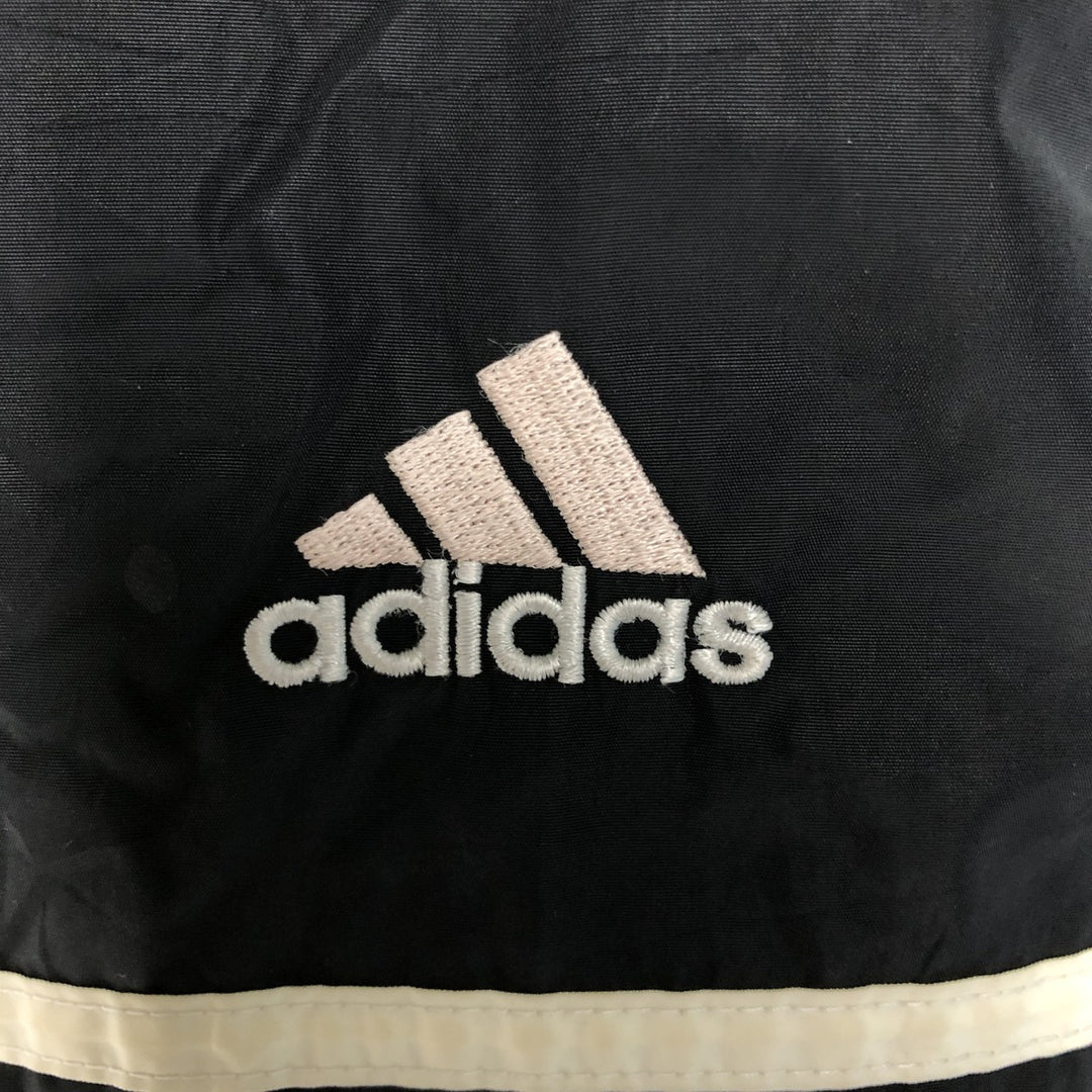 Vintage 90'S adidas reversible padded puffer jacket with back logo, size XL, men's Nylon black type Vintage Second Hand