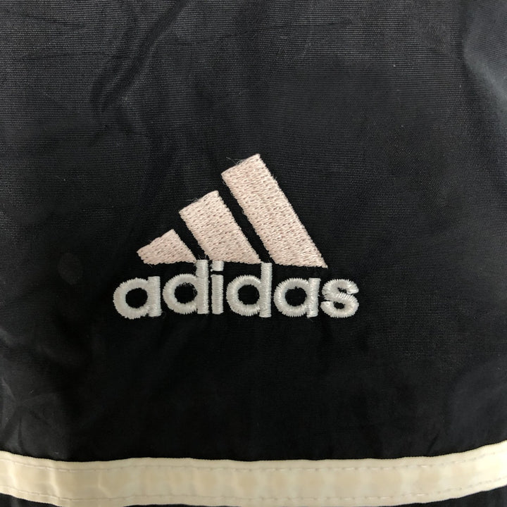 Vintage 90'S adidas reversible padded puffer jacket with back logo, size XL, men's Nylon black type Vintage Second Hand