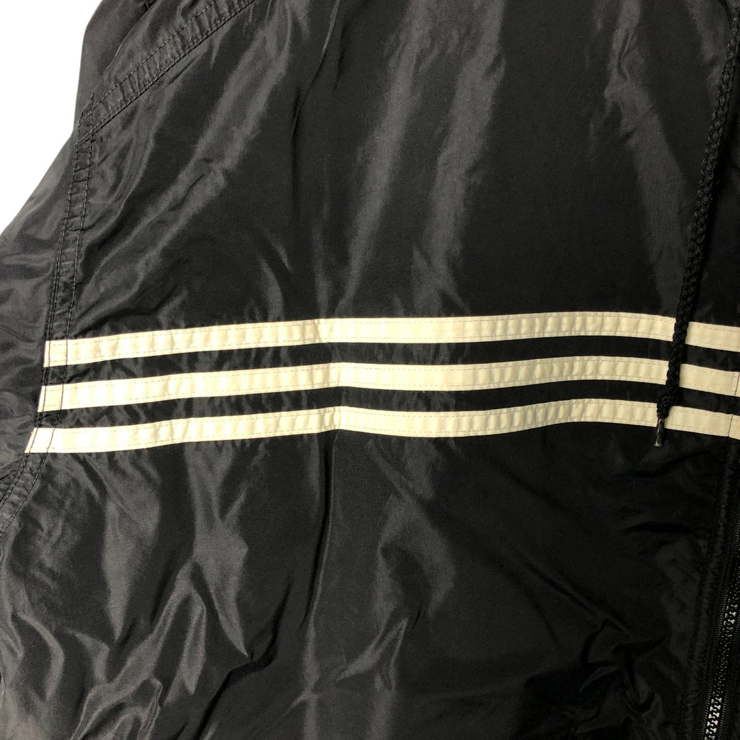 Vintage 90'S adidas reversible padded puffer jacket with back logo, size XL, men's Nylon black type Vintage Second Hand