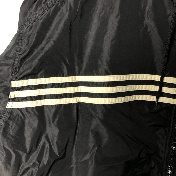 Vintage 90'S adidas reversible padded puffer jacket with back logo, size XL, men's Nylon black type Vintage Second Hand