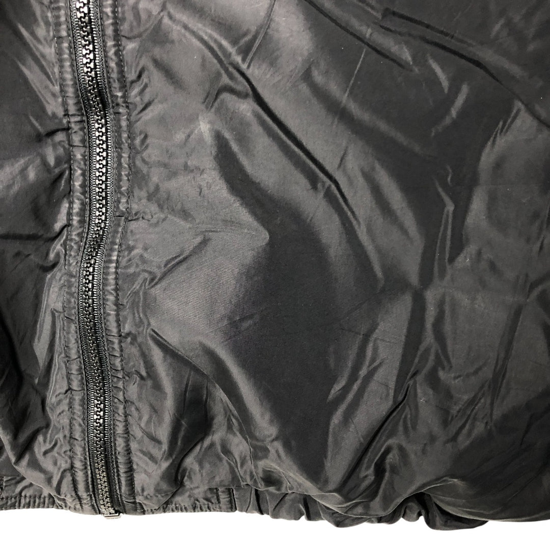 Vintage 90'S adidas reversible padded puffer jacket with back logo, size XL, men's Nylon black type Vintage Second Hand