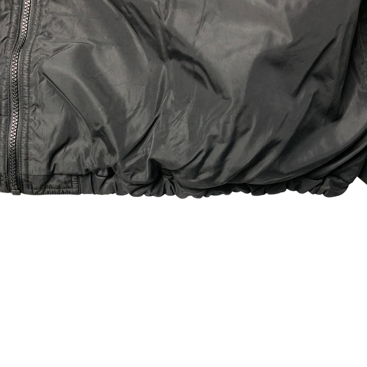 Vintage 90'S adidas reversible padded puffer jacket with back logo, size XL, men's Nylon black type Vintage Second Hand