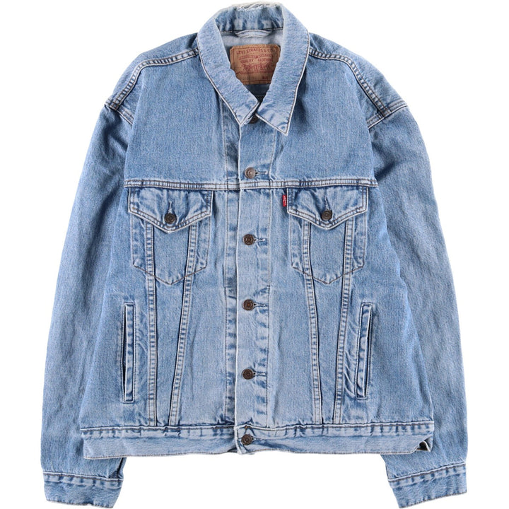 90'S Levi's 70503-0216 Denim Jacket, Men's Size XL, Vintage cotton blue type Vintage Second Hand