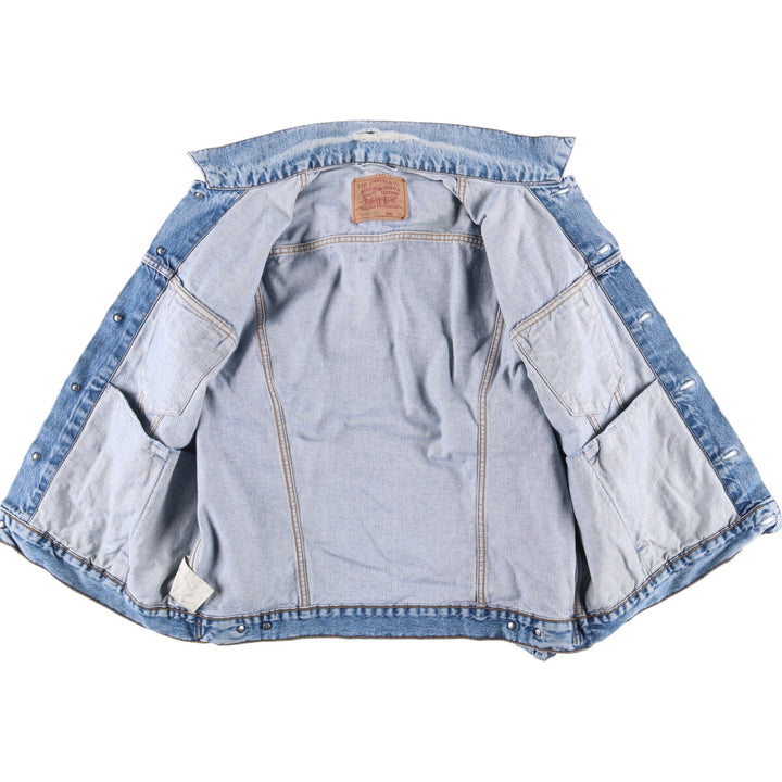 90'S Levi's 70503-0216 Denim Jacket, Men's Size XL, Vintage cotton blue type Vintage Second Hand