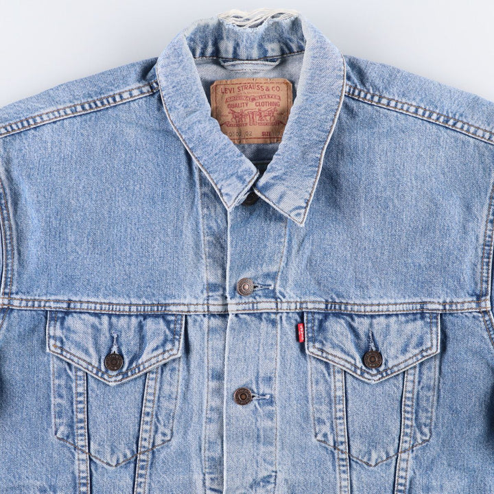 90'S Levi's 70503-0216 Denim Jacket, Men's Size XL, Vintage cotton blue type Vintage Second Hand