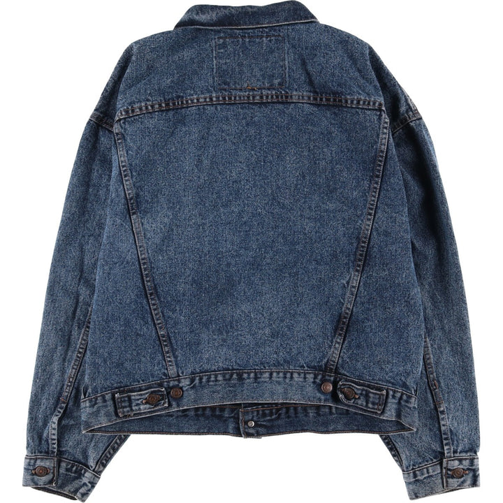 90'S Levi's 70598-4865 Chemical Wash Denim Jacket, Men's Size L, Vintage unclear blue type Vintage Second Hand