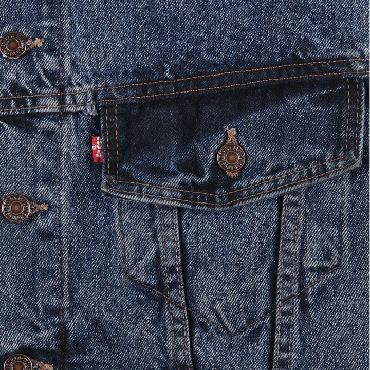90'S Levi's 70598-4865 Chemical Wash Denim Jacket, Men's Size L, Vintage unclear blue type Vintage Second Hand