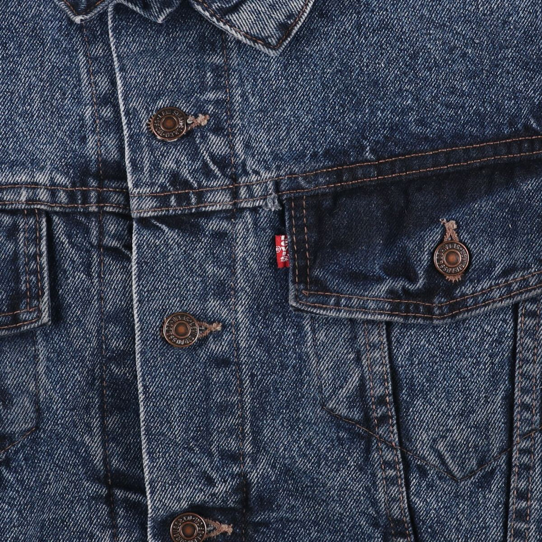 90'S Levi's 70598-4865 Chemical Wash Denim Jacket, Men's Size L, Vintage unclear blue type Vintage Second Hand