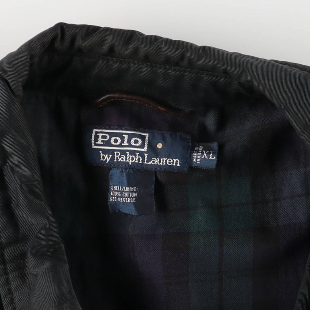 Ralph Lauren POLO by Ralph Lauren Swing Top Sports Jacket Men's XL cotton black type Vintage Second Hand