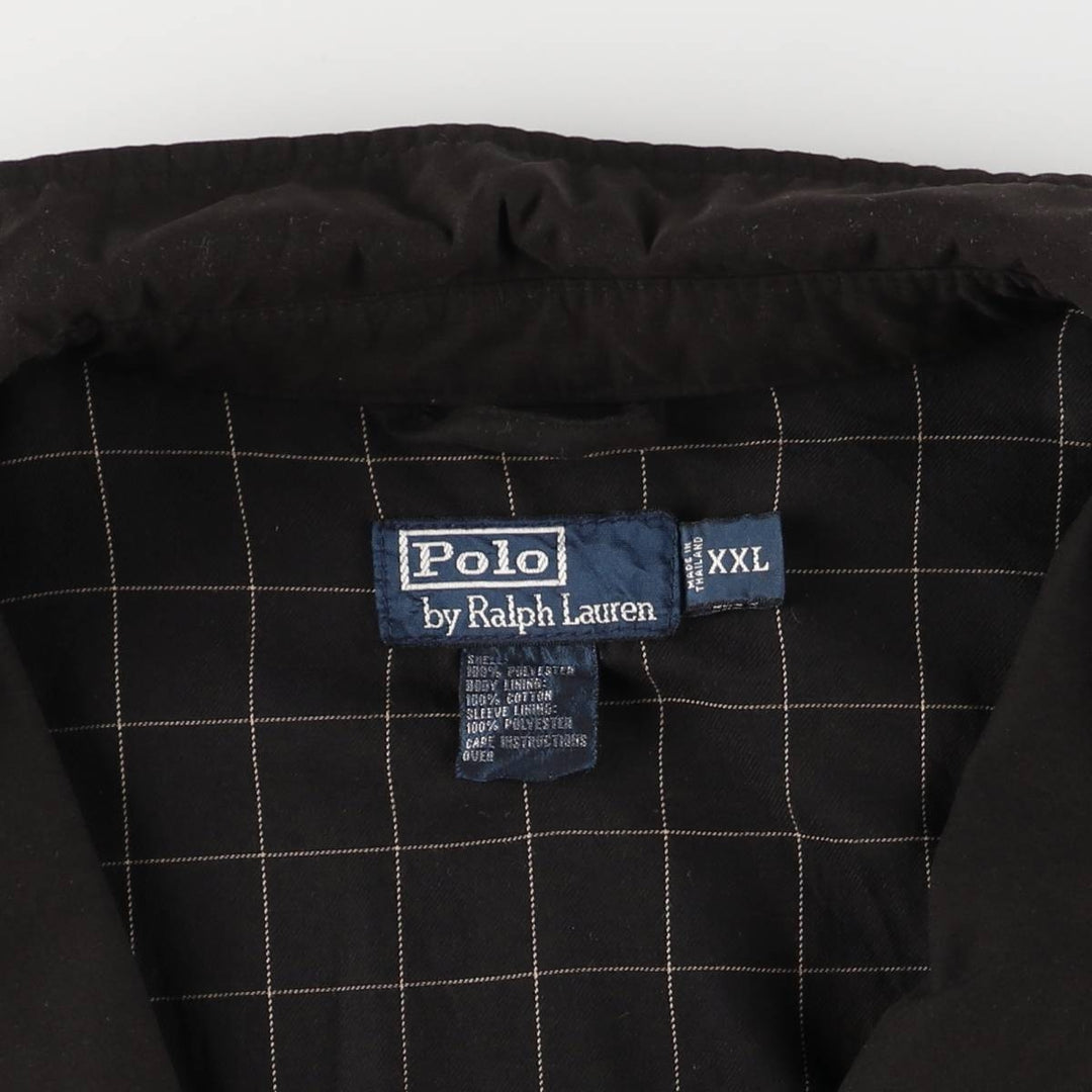 Ralph Lauren POLO by Ralph Lauren Swing Top Sports Jacket Men's XXL polyester black type Vintage Second Hand