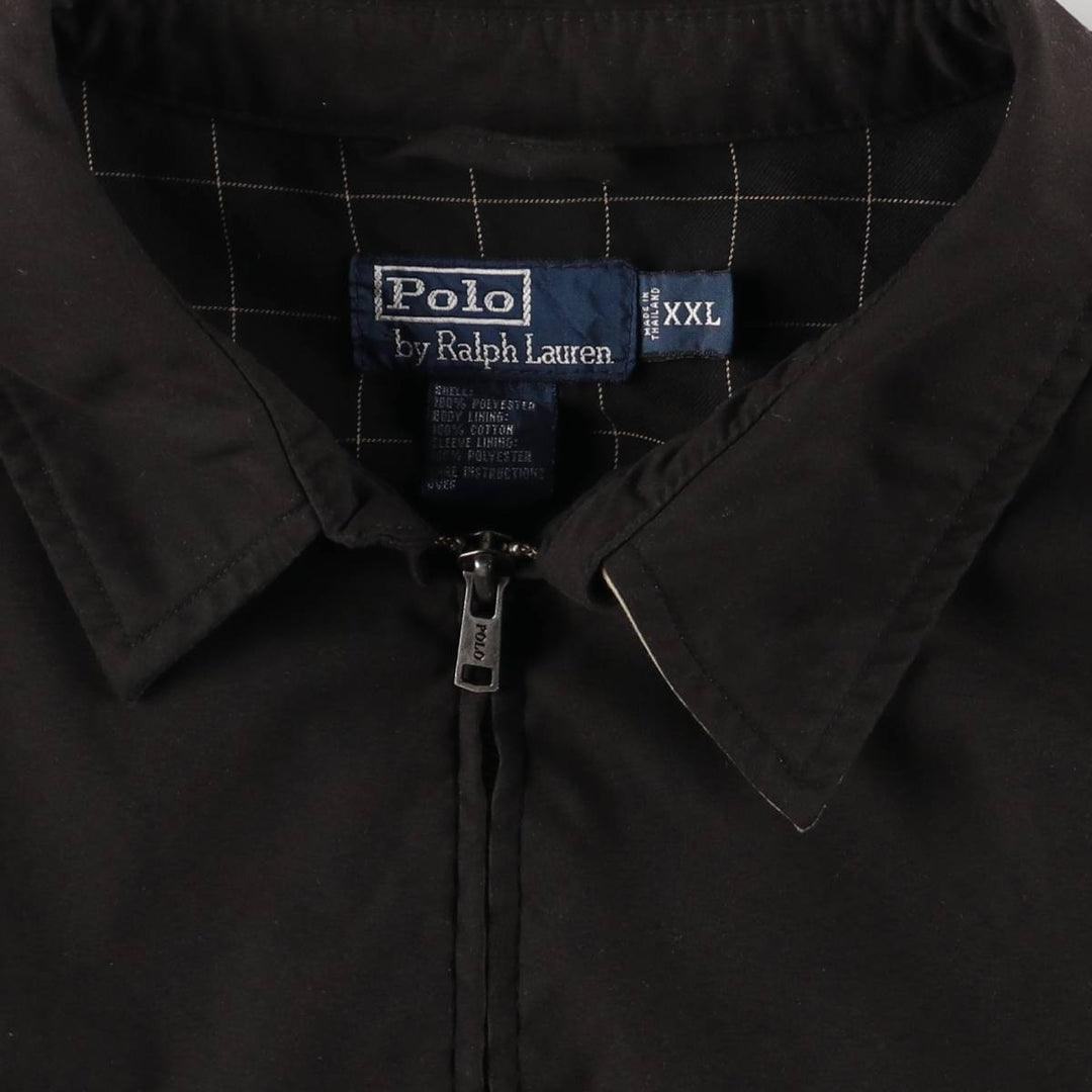 Ralph Lauren POLO by Ralph Lauren Swing Top Sports Jacket Men's XXL polyester black type Vintage Second Hand
