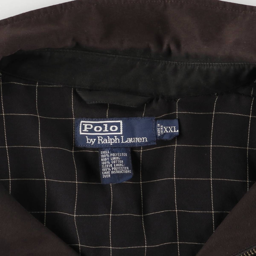 Ralph Lauren POLO by Ralph Lauren Swing Top Sports Jacket Men's XXL polyester black type Vintage Second Hand