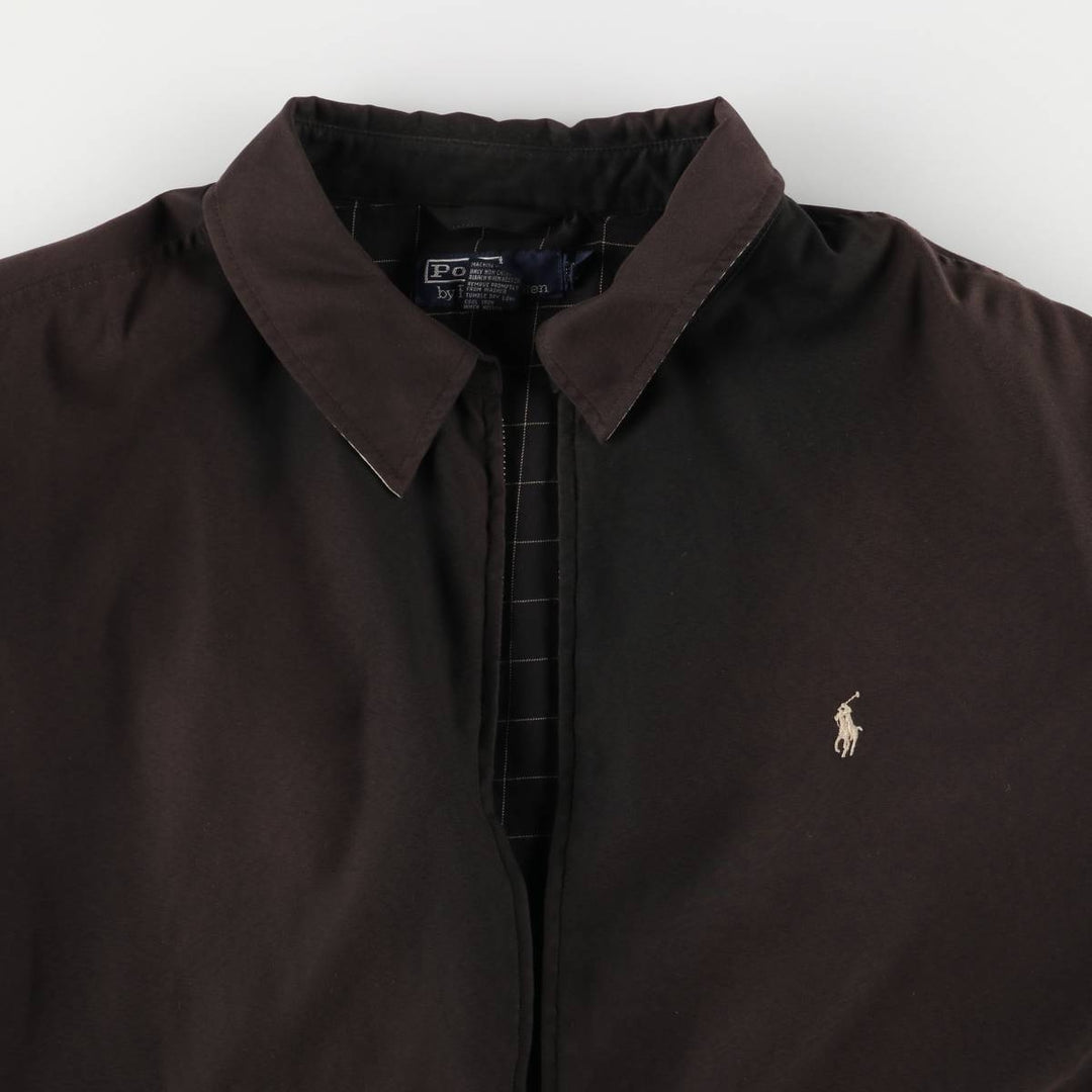 Ralph Lauren POLO by Ralph Lauren Swing Top Sports Jacket Men's XXL polyester black type Vintage Second Hand
