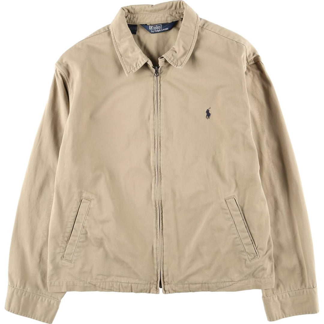 Ralph Lauren POLO by Ralph Lauren Swing Top Sports Jacket Men's XXL cotton Beige type Vintage Second Hand