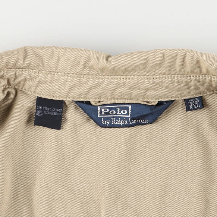 Ralph Lauren POLO by Ralph Lauren Swing Top Sports Jacket Men's XXL cotton Beige type Vintage Second Hand