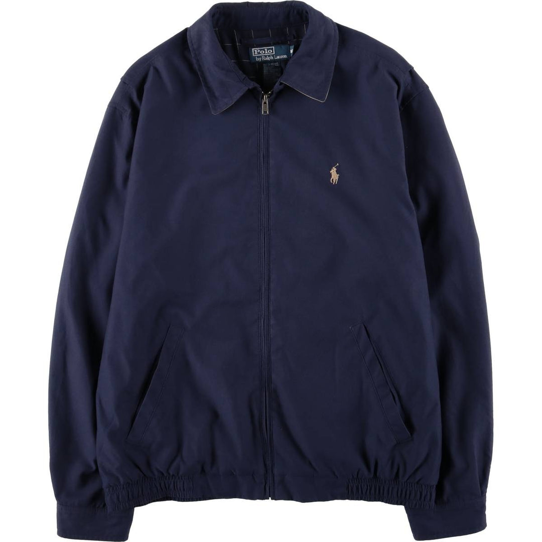 Ralph Lauren POLO by Ralph Lauren Swing Top Sports Jacket Men's M polyester navy blue type Vintage Second Hand