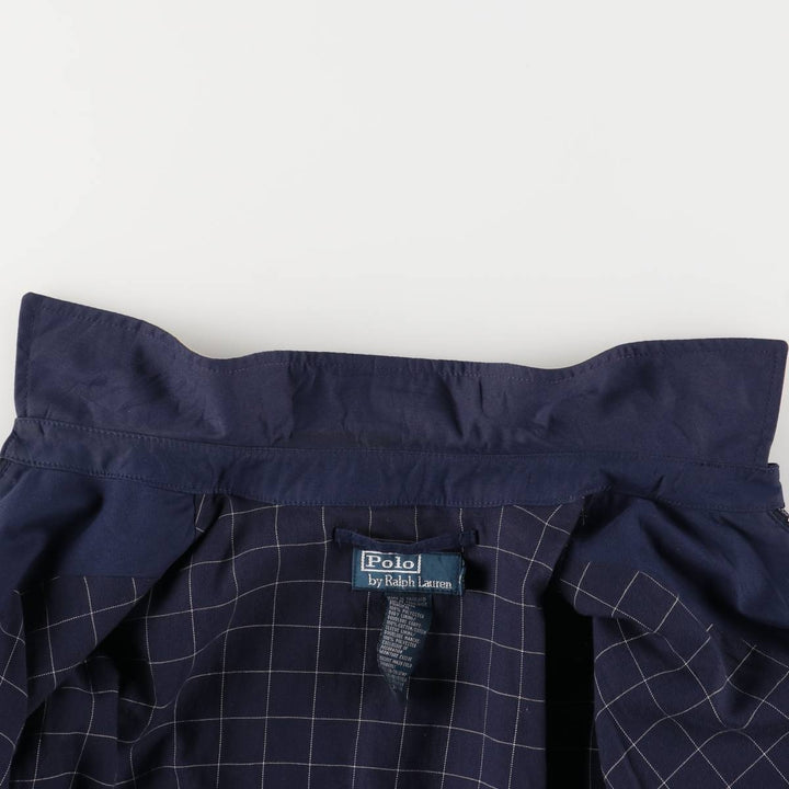 Ralph Lauren POLO by Ralph Lauren Swing Top Sports Jacket Men's M polyester navy blue type Vintage Second Hand