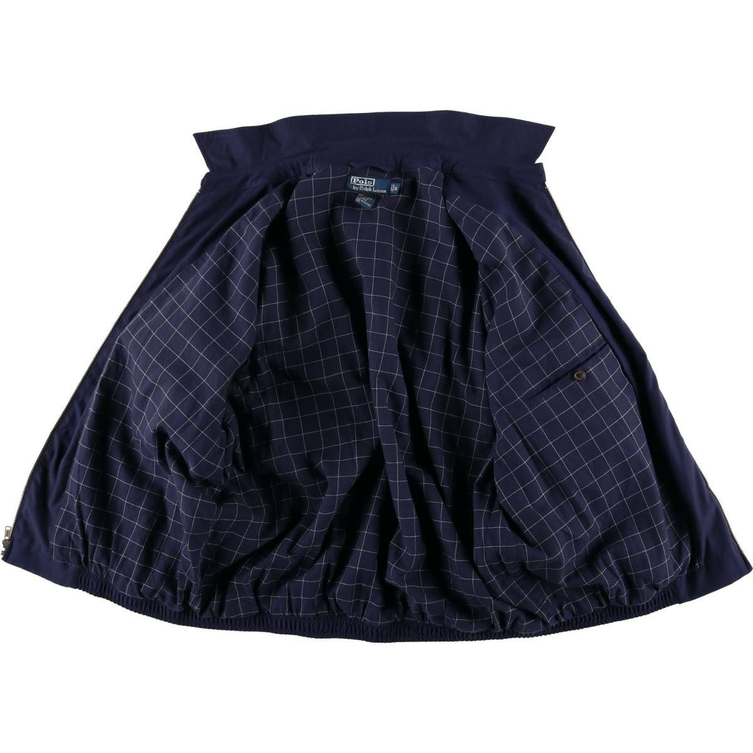 Ralph Lauren POLO by Ralph Lauren Swing Top Sports Jacket Men's XL polyester navy blue type Vintage Second Hand