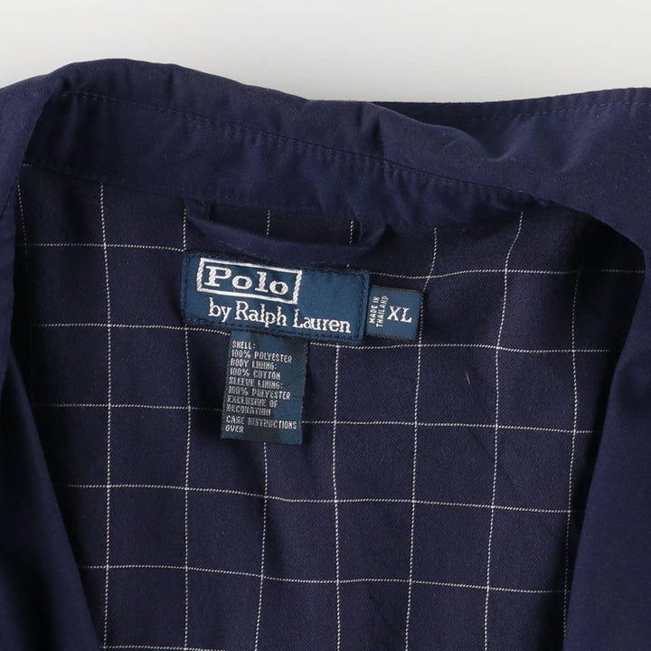 Ralph Lauren POLO by Ralph Lauren Swing Top Sports Jacket Men's XL polyester navy blue type Vintage Second Hand