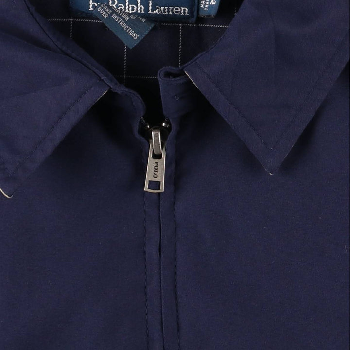 Ralph Lauren POLO by Ralph Lauren Swing Top Sports Jacket Men's XL polyester navy blue type Vintage Second Hand