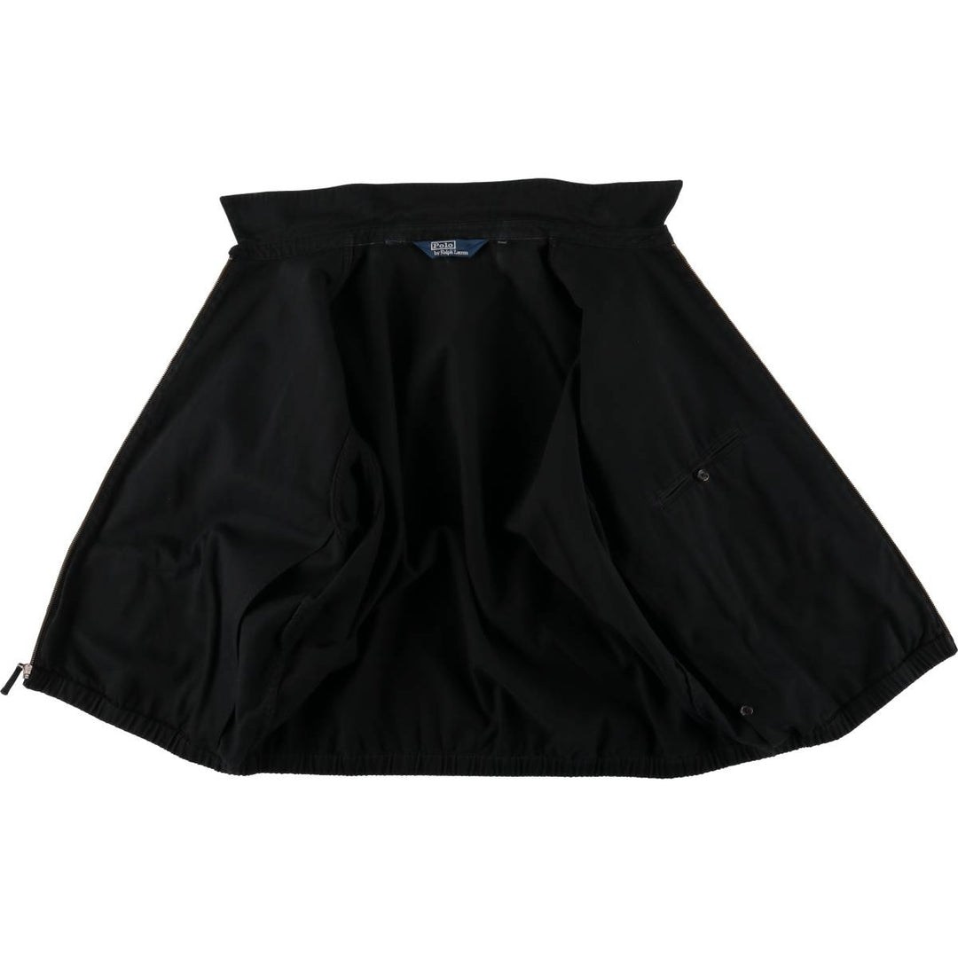 Ralph Lauren POLO by Ralph Lauren Swing Top Sports Jacket Men's XXL cotton black type Vintage Second Hand