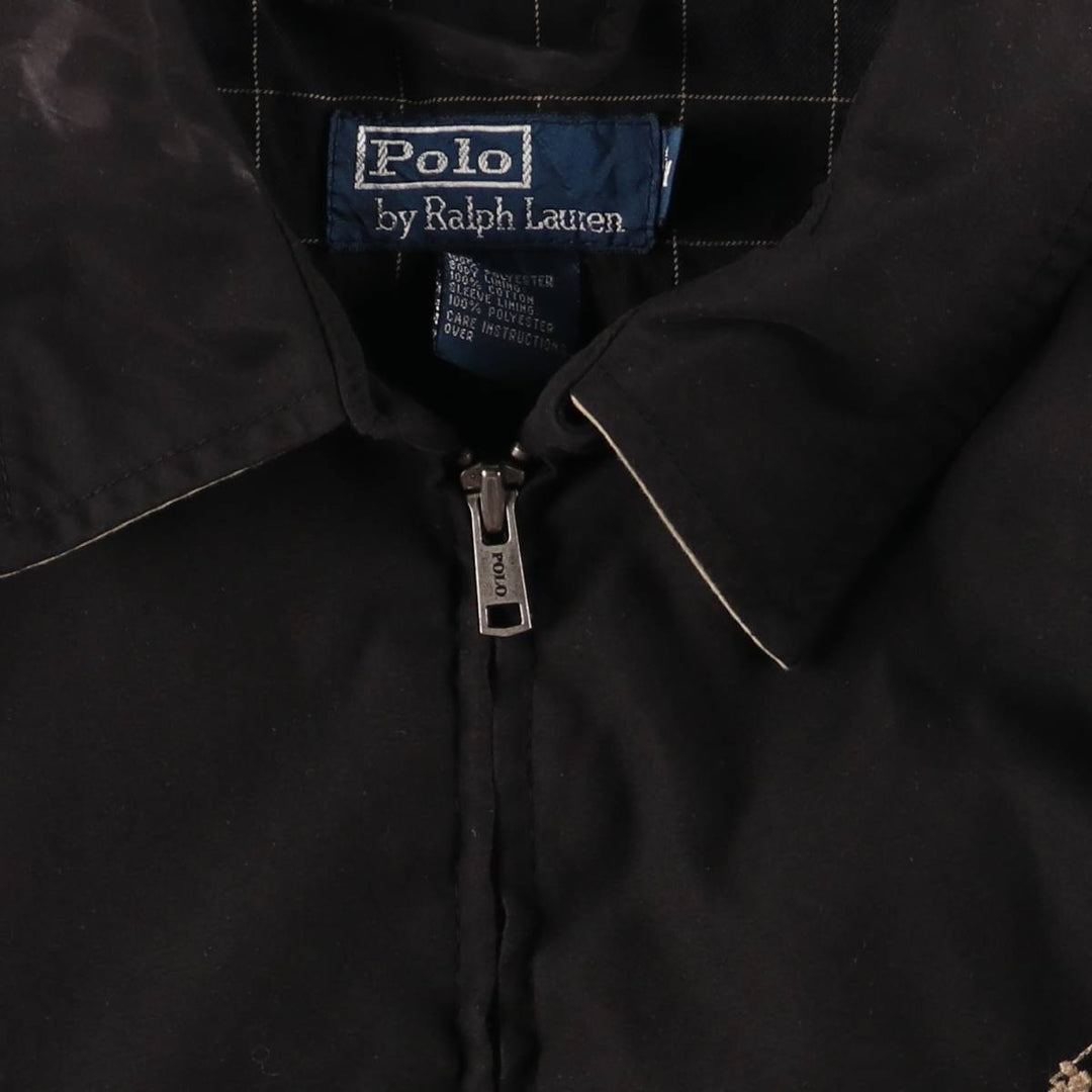 Ralph Lauren POLO by Ralph Lauren Swing Top Sports Jacket Men's M polyester black type Vintage Second Hand