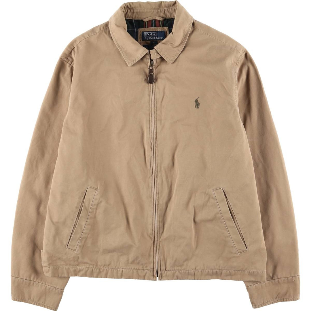 Ralph Lauren POLO by Ralph Lauren Swing Top Sports Jacket Men's L size cotton Beige type Vintage Second Hand