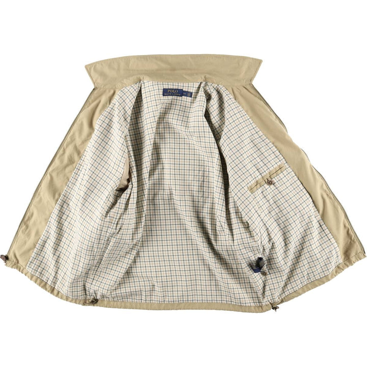 Ralph Lauren POLO RALPH LAUREN Swing Top Sports Jacket Men's L size polyester Beige type Vintage Second Hand
