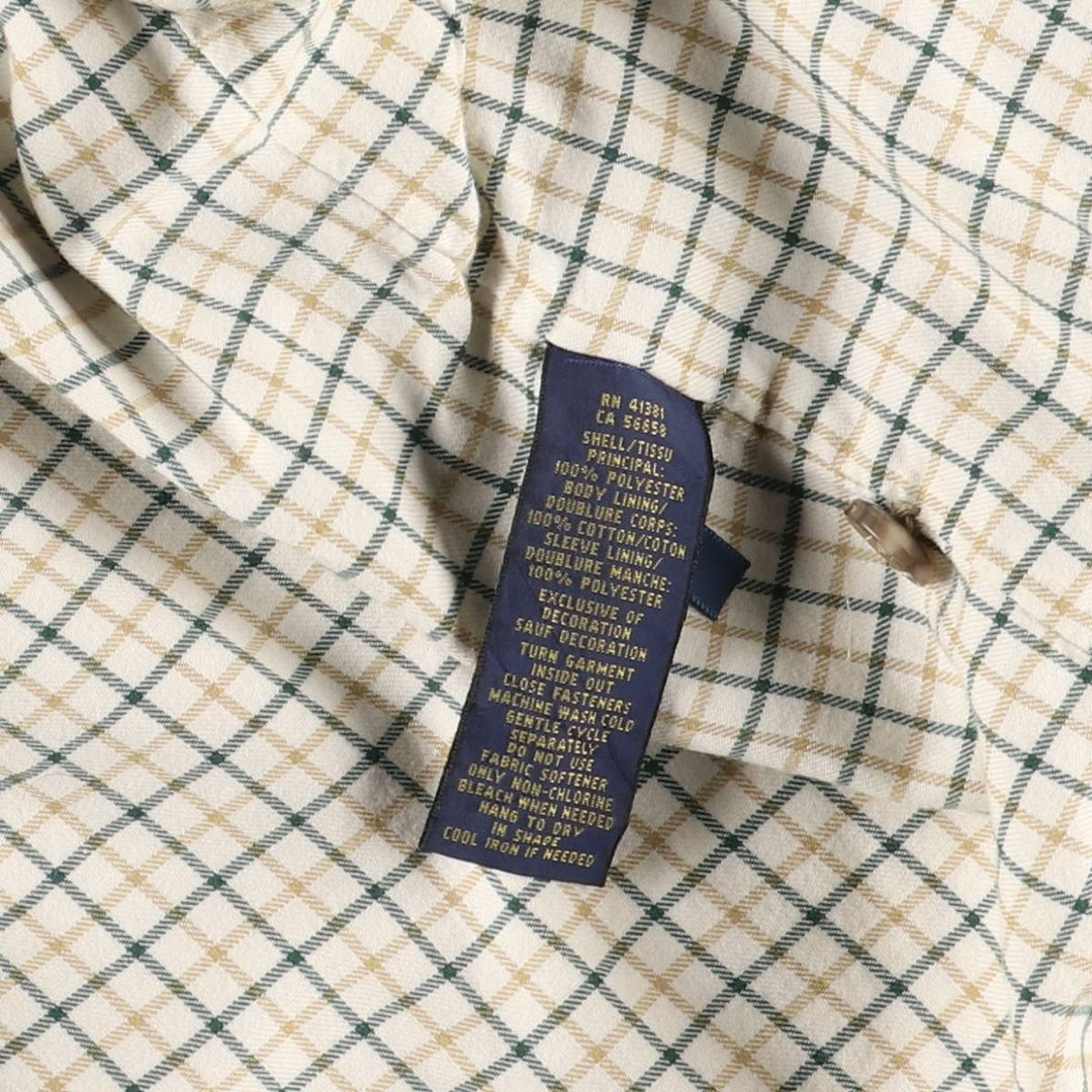 Ralph Lauren POLO RALPH LAUREN Swing Top Sports Jacket Men's L size polyester Beige type Vintage Second Hand