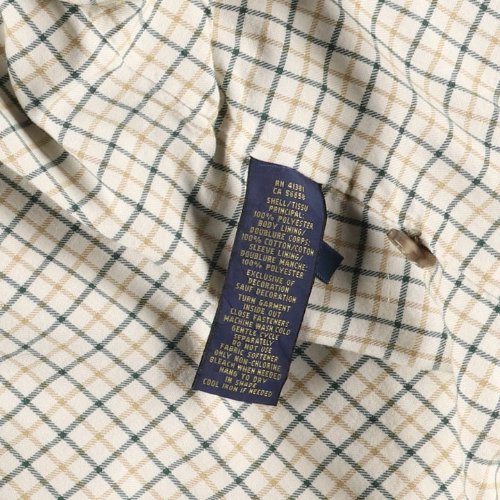 Ralph Lauren POLO RALPH LAUREN Swing Top Sports Jacket Men's L size polyester Beige type Vintage Second Hand