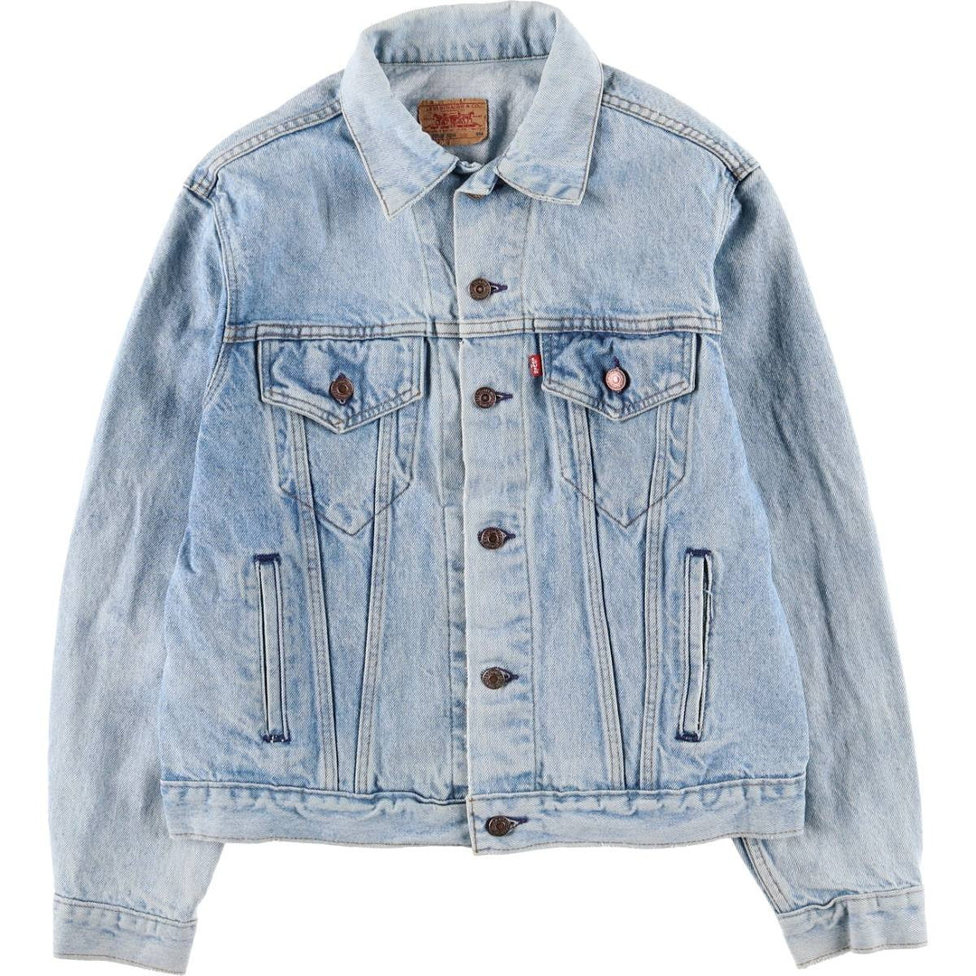 90'S Levi's 70506-0214 denim jacket, denim jacket, made in USA, men's size M, vintage cotton blue type Vintage Second Hand