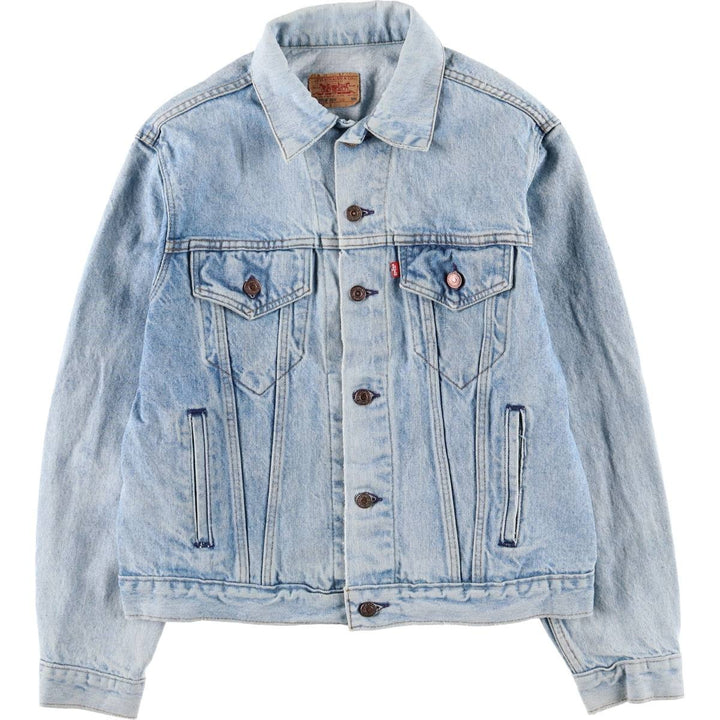 90'S Levi's 70506-0214 denim jacket, denim jacket, made in USA, men's size M, vintage cotton blue type Vintage Second Hand