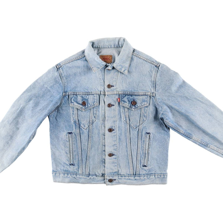 90'S Levi's 70506-0214 denim jacket, denim jacket, made in USA, men's size M, vintage cotton blue type Vintage Second Hand