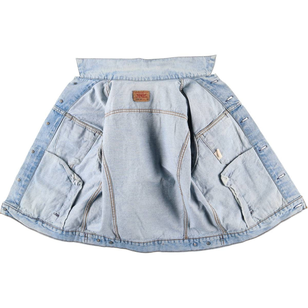 90'S Levi's 70506-0214 denim jacket, denim jacket, made in USA, men's size M, vintage cotton blue type Vintage Second Hand