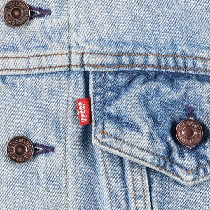 90'S Levi's 70506-0214 denim jacket, denim jacket, made in USA, men's size M, vintage cotton blue type Vintage Second Hand