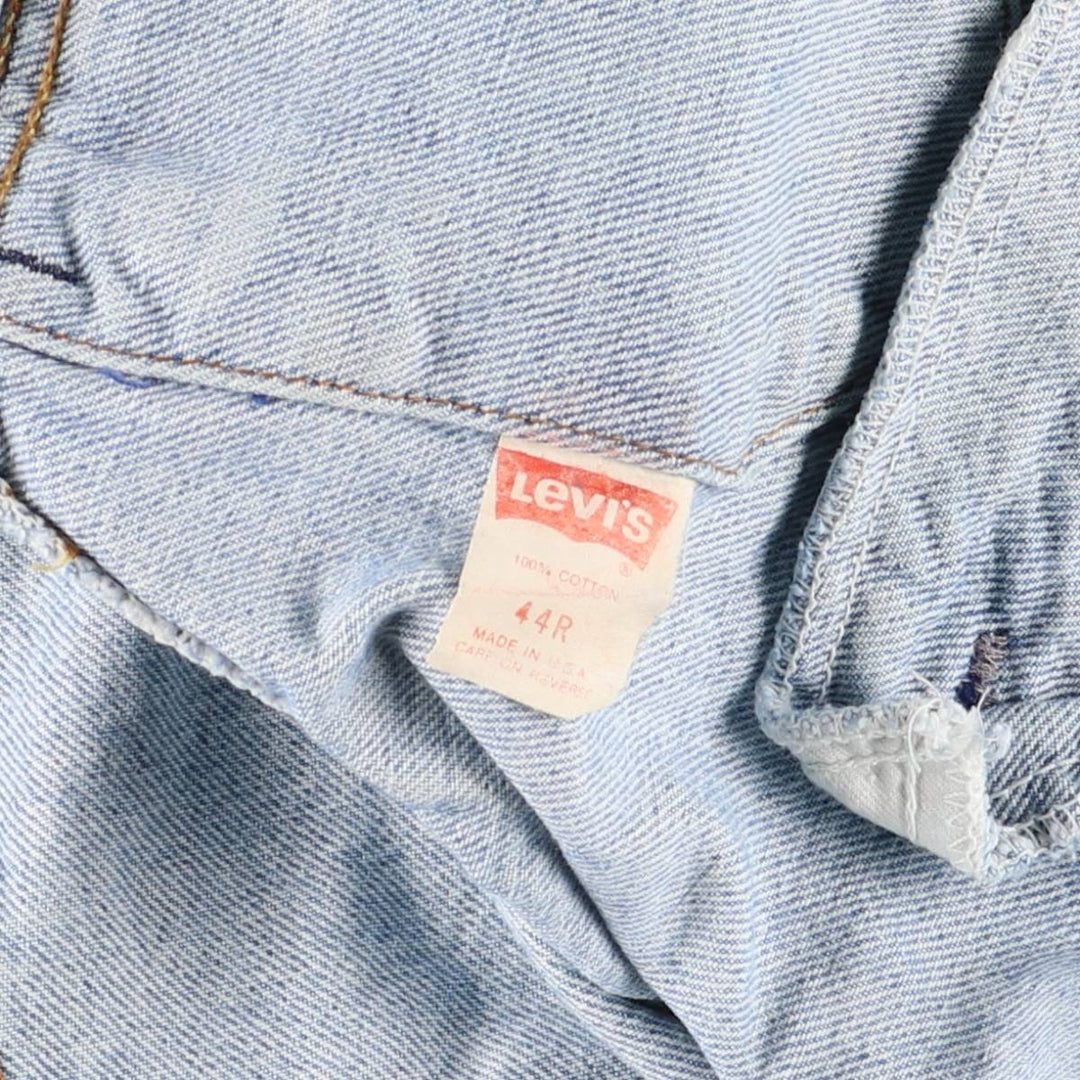 90'S Levi's 70506-0214 denim jacket, denim jacket, made in USA, men's size M, vintage cotton blue type Vintage Second Hand