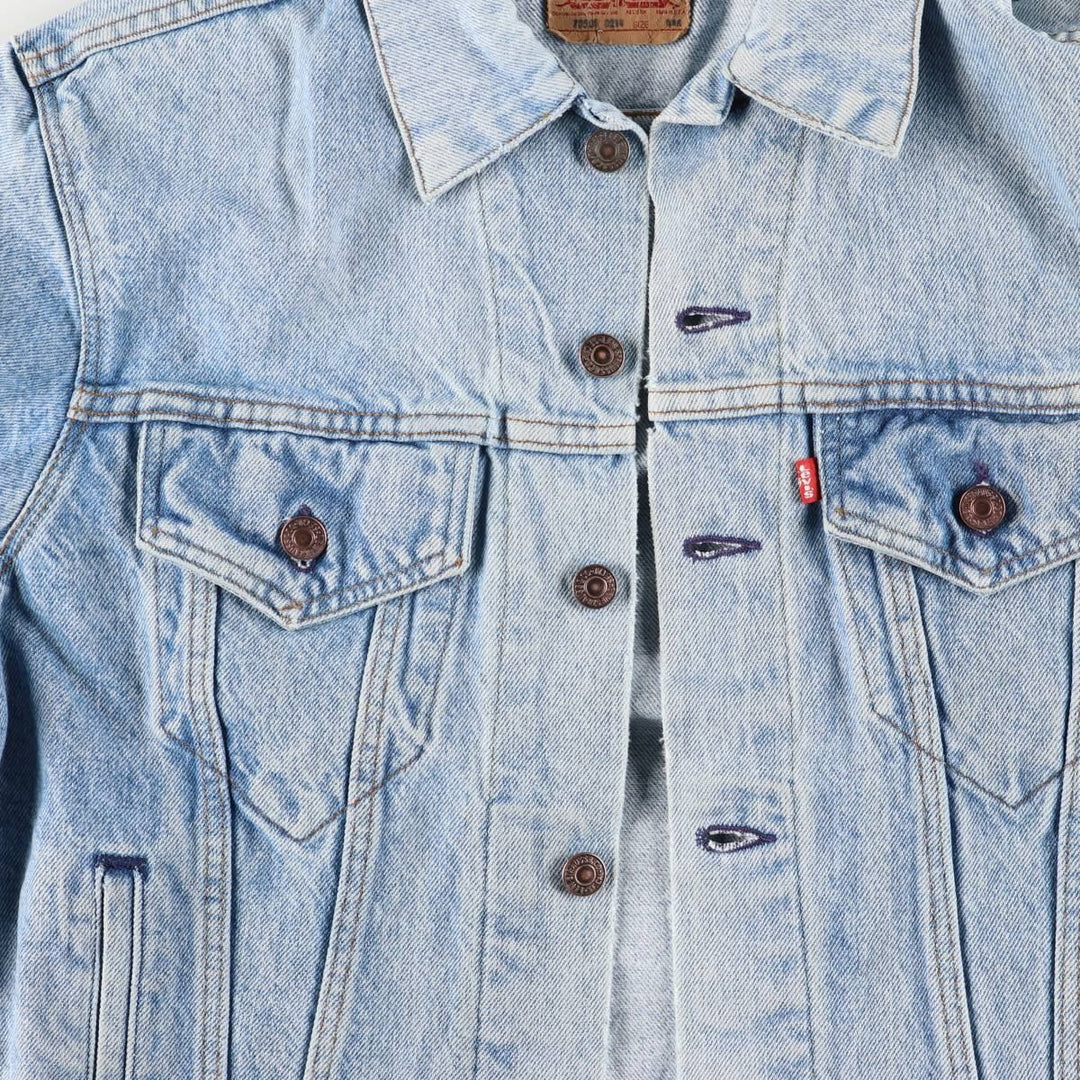 90'S Levi's 70506-0214 denim jacket, denim jacket, made in USA, men's size M, vintage cotton blue type Vintage Second Hand