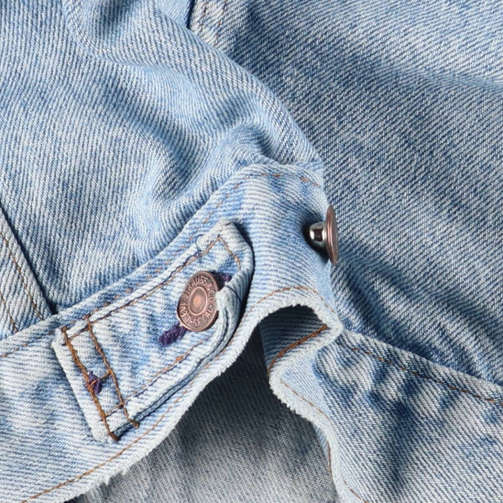90'S Levi's 70506-0214 denim jacket, denim jacket, made in USA, men's size M, vintage cotton blue type Vintage Second Hand