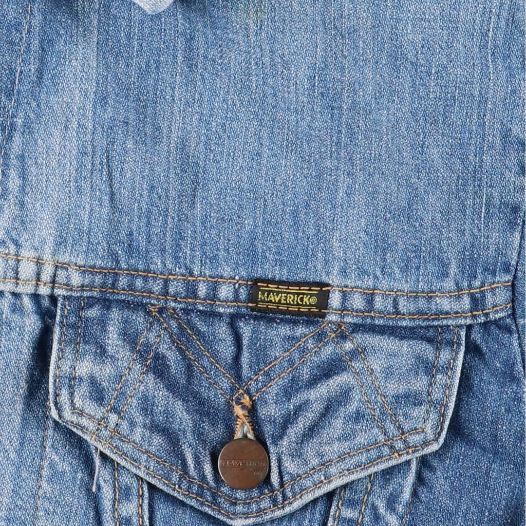 Vintage 70s-80'S Maverick Blue Bell denim jacket, Made in USA, Men's size M unclear blue type Vintage Second Hand