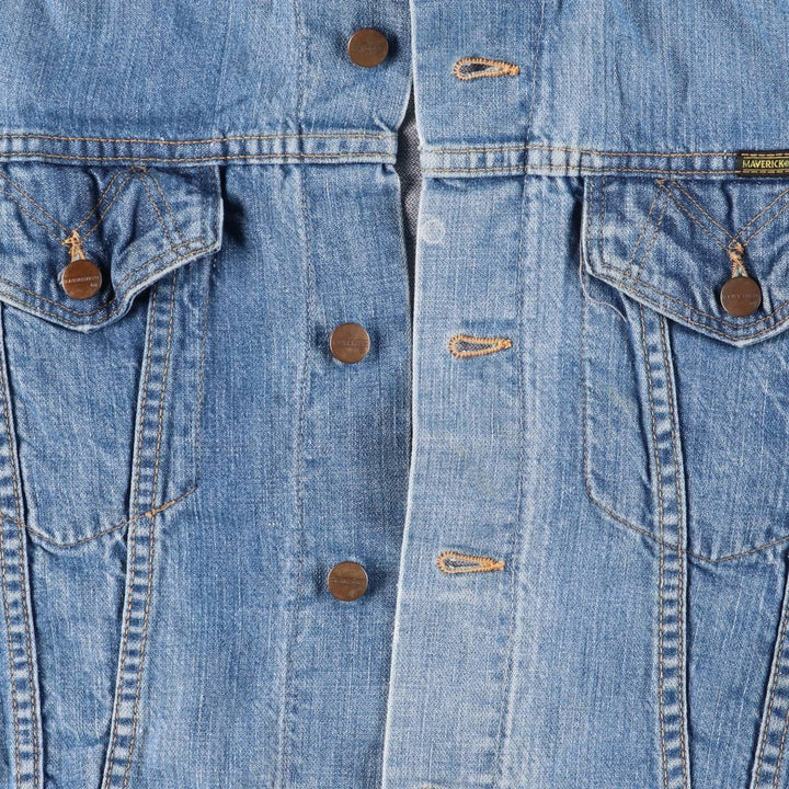 Vintage 70s-80'S Maverick Blue Bell denim jacket, Made in USA, Men's size M unclear blue type Vintage Second Hand